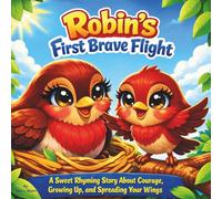 Robin’s First Brave Flight: A Sweet Rhyming Story About Courage, Growing Up, and Spreading Your Wings| Animals| Birds| Emotions| Perfect for ages 3-7| 30 Pages| Size 8.5 x 8.5