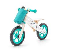 ROBINCOOL BICICLETA CORREPASILLOS SIN PEDALES MONTESSORI ECO MADERA "STREET CIRCUIT VERDE" CON CESTA INCLUIDA 83 X 36 X 55 CM Cura della persona e salute