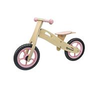 ROBINCOOL BICICLETA CORREPASSILLOS SIN PEDALES MONTESSORI ECO MADERA "LITTLE PILOT ROSA" 85 X 38 X 47 CM Cura della persona e salute