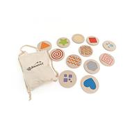 Robincool Montessori Gioco di stimoli Circuito di Psicomotricità Spessa Playful Little Steps in Legno Ecologico che promuove la creatività dei più piccoli per bambini di + 1 anno