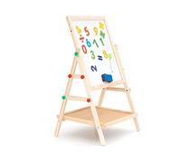 ROBINCOOL PIZARRA MAGNÉTICA MONTESSORI DE ECO MADERA 2 EN 1,"HARVARD" ACCESORIOS INCLUIDOS 37 X 35 X 65 CM Cura della persona e salute
