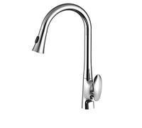 Robinet de cuisine en laiton Robinet de cuisine extractible Mitigeur d'évier de cuisine 2 modes Mitigeur de cuisine Eau chaude et froide Convient pour évier de cuisine est une bonne aide pour la