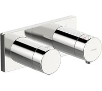 Hansa Hansaliving rubinetteria per doccia, set pronto per il montaggio, da incasso, rosone quadrato, 44529583