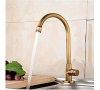 Robinet d'évier de Cuisine Pour la Ferme de Bar Commerciale, évier de Cuisine Froide Finition en Bronze Antique, Robinet D'eau à 3 ore a 360 gradi, Robinet de Cuisine coopérative