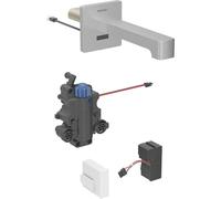 Miscelatore per lavabo Geberit Brenta, sporgenza 170 mm, con miscelatore termostatico, funzionamento a rete, per scatola funzioni da incasso, 116.277., Colorazione: Ottica Acciaio inox/rivestito spazzolato, facile da pulire - 116.277.SN.1