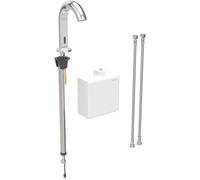 Miscelatore per lavabo Geberit Piave, sporgenza 167 mm, funzionamento a batteria, con miscelatore, con scatola funzioni da esterno, 116.164., Colorazione: cromato lucido e lucido - 116.164.21.1