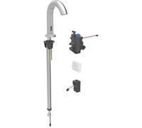 Miscelatore per lavabo Geberit Piave, sporgenza 167 mm, funzionamento a rete, con miscelatore termostatico, per scatola funzionale da incasso, 116.187., Colorazione: Ottica Acciaio inox/rivestito spazzolato, facile da pulire - 116.187.SN.1
