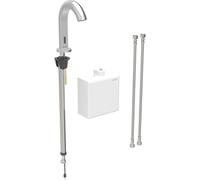 Miscelatore per lavabo Geberit Piave, sporgenza 167 mm, con miscelatore, funzionamento a generatore, con scatola funzioni da esterno, 116.166., Colorazione: Ottica Acciaio inox/rivestito spazzolato, facile da pulire - 116.166.SN.1