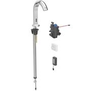 Robinetterie de lavabo Geberit Piave, saillie 167mm, avec mitigeur thermostatique, alimentation par pile, pour boîtier de fonction encastré, 116188211, 116188211, Colorazione: cromato lucido e lucido 