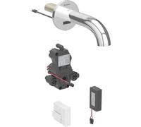 Miscelatore per lavabo Geberit Piave, sporgenza 220 mm, con miscelatore, funzionamento a batteria, per scatola funzioni da incasso, 116.284., Colorazione: cromato lucido e lucido