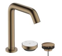 Robinetterie de lavabo hansgrohe Tecturis S à 2 trous, 150 CoolStart, EcoSmart+, portée 139 mm, 73353140, 73353140, Colorazione: Bronzo spazzolato