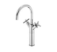 Robinetterie de lavabo Steinberg Série 250, haut, pivotante, à deux poignées, avec vidage, portée de 155 mm, 2501550, 2501550, Colorazione: cromo