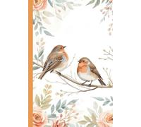 Robins Notebook: 160 Lined Cream Pages for Journaling, Notes, Thoughts, Ideas, Creativity, Students, Office and Nature Observations