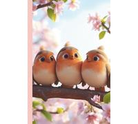 Robins Notebook: Blank Journal | Plain Unruled Pages for Sketching Drawing & Doodle, Thoughts, Ideas, Creativity, Students, Office and Nature Observations | 6" x 9" | Softcover or Hardcover