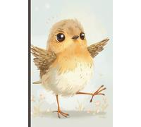 Robins Notebook: Journal with 160 Blank Plain Unruled Cream Pages for Sketching, Notes, Thoughts, Ideas, Creativity, Students, Office and Nature Observations | 6" x 9" | Softcover or Hardcover