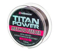 ROBINSON Titan Power Method Feeder, lenza da pesca marrone ad affondamento rapido da Ø 0,175 mm fino a Ø 0,345 mm (diametro 0,195 mm/8,0 kg)
