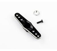 Robitronic Braccio Servo In Alluminio 24 Z. Doppio (Leggero) Nero / R17027
