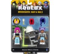 Roblox Celebrity Collection Brookhaven Hair & Nails Figure Set with Exclusive Co