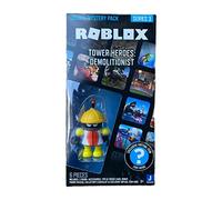 Roblox Deluxe Mystery Pack Action Figure Serie 1 2 - Include un oggetto virtuale esclusivo (Scegli la figura) (Tower Heroes: Demolitionist)