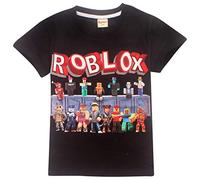 Roblox, maglietta in cotone traspirante, per giochi in famiglia o in squadra. Ideale per maschi e femmine e anche come pigiama nero3 11-12 Anni