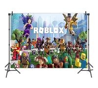 Roblox, sfondo per feste di compleanno, XL, 150 x 100 cm, multicolore