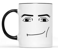 Roblox - Tazza da caffè con volto di uomo, regalo Roblox per ragazzi e | Roblox Man Face Mug - iconica stampa gaming su ceramica premium. Il regalo Roblox indispensabile per ragazzi