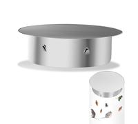 RobLuX Copertura Per Foro Del Camino 150mm Copertura Per Canna Fumaria In Acciaio Inox Adatto A Tutti I Tipi Di Tubi Per Forni Coperchio Per Stufa Profondità 45mm per tubi ø 145-150mm