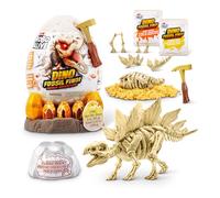 ROBO ALIVE Fossil Find Amber Adventure di ZURU, scatola da scoprire e dinosauro giocattolo per bambini (Stegosaurus)