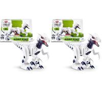 ROBO ALIVE Robo Dino Raptor Robotic, giocattolo di ZURU, dinosauro giocattolo elettronico per bambini (RAPTOR) (Confezione da 2)
