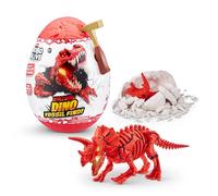 ROBO ALIVE Volcano Dino Fossil Find Scavare e scoprire per bambini dai 4 agli 8 anni, Scavi di fossili preistorici, giocattoli educativi, ottimo kit scientifico per bambine e bambini (Triceratops)