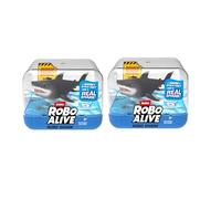 ROBO ALIVE-WATER ACTIVATED-SERIES 1-SWIMMING SHARK 2PK(GREY)