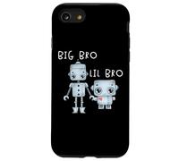 Robo Boy For Lil Bro Big Bro Matching Brother ART SUL RETRO Custodia per iPhone SE (2020) / 7 / 8