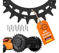 ROBO CLAWS - Punte di trazione in acciaio inox per tutti i modelli Worx Landroid S/M e Plus, 2 mm, diametro 211 mm, accessori per robot tosaerba, con 12 viti in acciaio inox, sbavate e lucidate