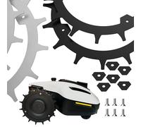 ROBO CLAWS Punte per MAMMOTION YUKA Mini - Premium Black Line - Rivestimento nero - Acciaio inossidabile - Viti svasate - Aiuto alla trazione per robot tosaerba - Accessori per la cura del prato (nero