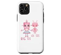 Robo Girl Robot Sorella Robotica Lil Sis Big Sis Match Fratello Custodia per iPhone 11 Pro