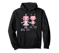 Robo Girl Robot Sorella Robotica Lil Sis Big Sis Match Fratello Felpa con Cappuccio