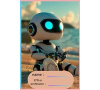 Robo Notes: 120 Pages Ruled Notebook for Smart Writing & Creative Thinking