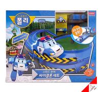 Robocar POLI 2021 Speed Launcher CICLONE Play Set Mini Car Robot Giocattolo e...