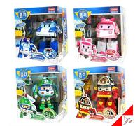 Robocar Poli Deluxe Big Transforming Robot Trasformabile 4 pezzi Poli Roy...