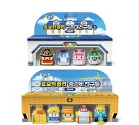 Robocar Poli Mini Car Rescue Team Friends 4 Cars Heavy Equipment 5 Cars Toy Set