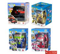 Robocar Poli POACHER DRONEY KEATON SANDY 4-Transforming Robots Cars Figure set