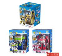 Robocar Poli Rescue DRONEY KEATON SANDY 3-Set di figure di auto robot...