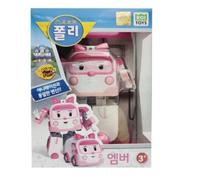 Robocar Poli Transforming Robot Amber Figure di ROI TOYS? Giocattolo per bamb...