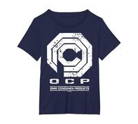Robocop OCP: OMN: Logo usurato per Prodotti di consumo Maglietta, Donna Plus-Size, Navy, 3X