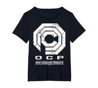 Robocop OCP: OMN: Logo usurato per Prodotti di consumo Maglietta, Donna Plus-Size, Nero, 2X