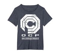Robocop OCP: OMN: Logo usurato per Prodotti di consumo Maglietta, Donna Plus-Size, Pervinca, 5X