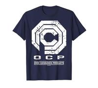 Robocop OCP: OMN: Logo usurato per Prodotti di consumo Maglietta, Uomo, Navy, 5XL