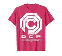 Robocop OCP: OMN: Logo usurato per Prodotti di consumo Maglietta, Uomo, Rosso mélange, 3XL