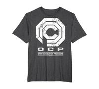 Robocop OCP: OMN: Logo usurato per Prodotti di consumo Maglietta, Uomo Taglie Grandi, Grigio Scuro, 2X Tall