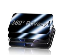 Robofun 2 Pezzi 360° Privacy Pellicola Protettiva a Copertura Totale per iPhone 16 Pro Max 6.9'', Anti-Scratch Anti Spy Vetro Temperato Film, Durezza 9H Privacy Schermo Pellicola a 4 Vie
